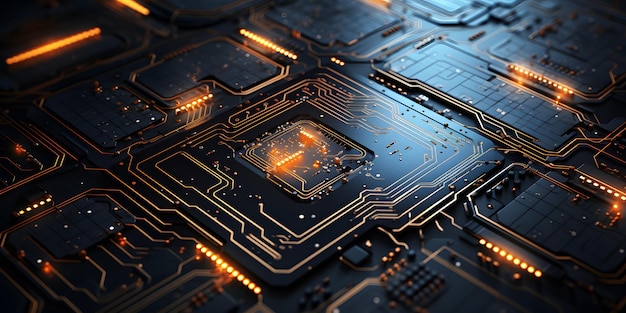 a close up of a circuit board