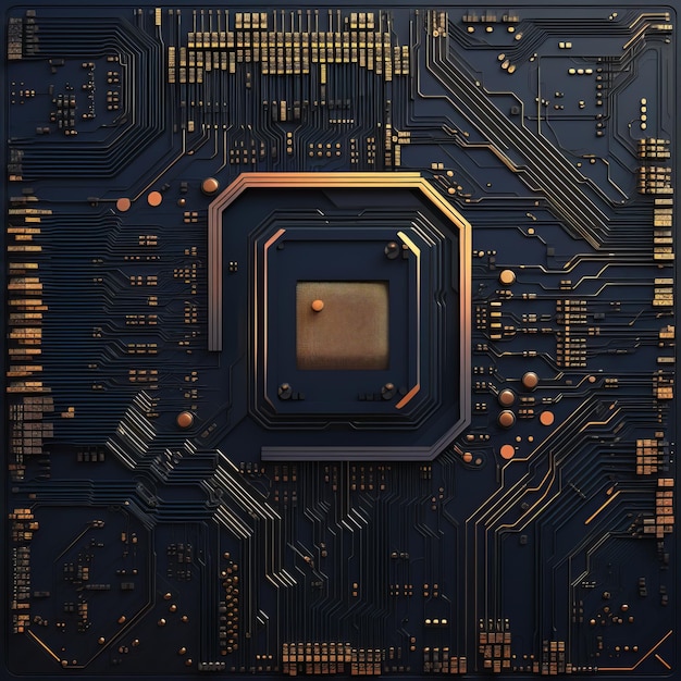 a close up of a circuit board