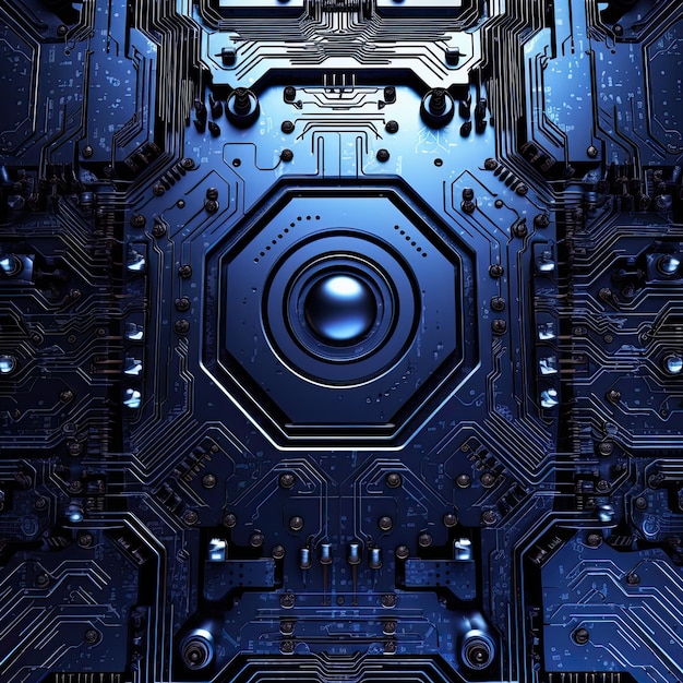 A close up of a circuit board