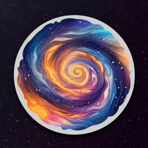 a close up of a circular object with a spiral design on it generative ai