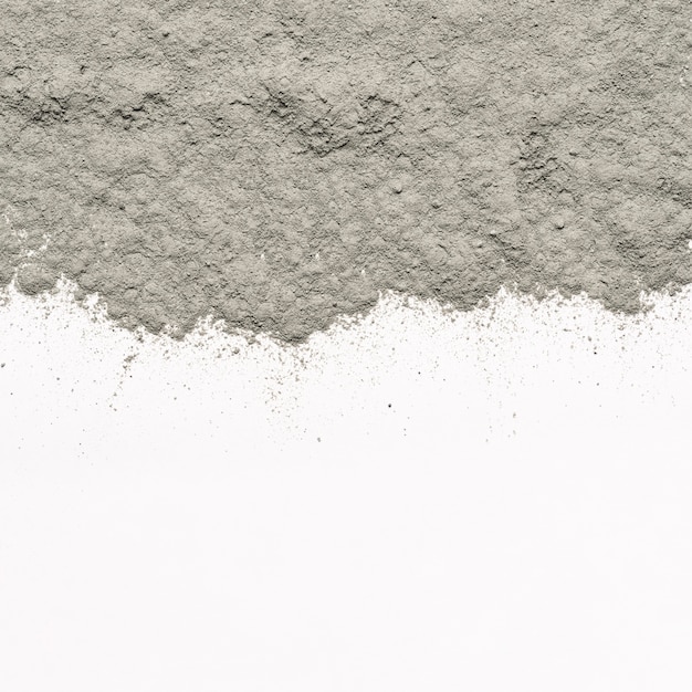 close up clay smudge with copy space