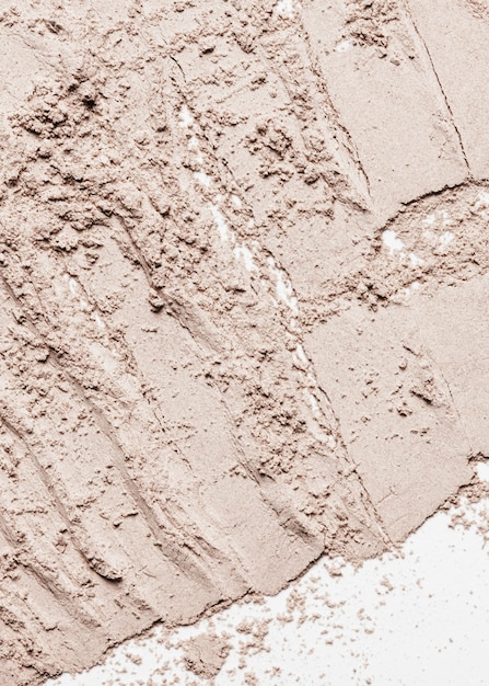 close up clay smudge