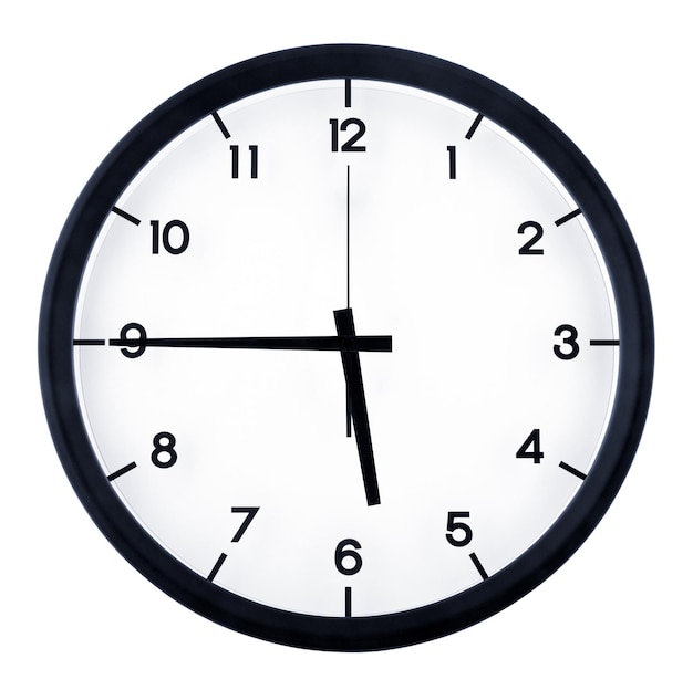 Photo close-up of clock on white background