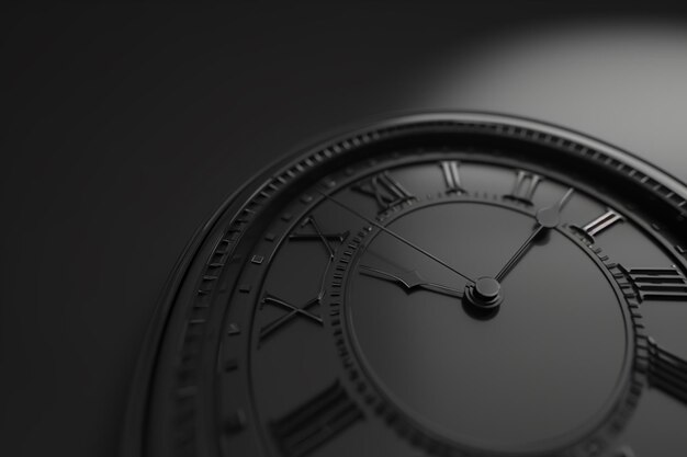 Photo a close up of a clock with roman numerals on the face generative ai