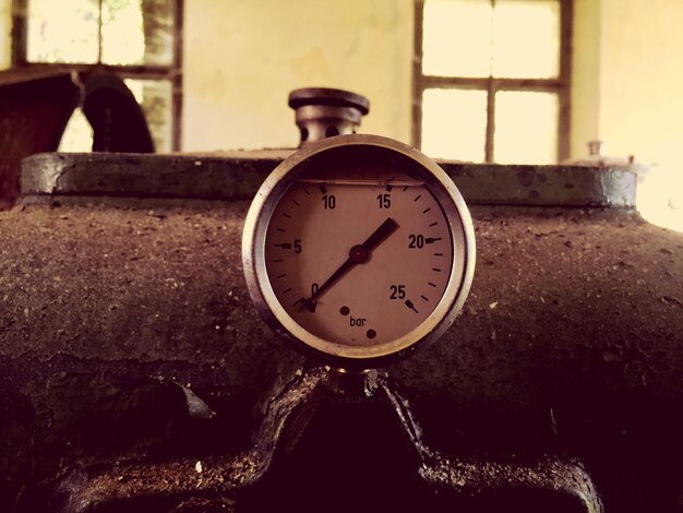 Close-up of clock