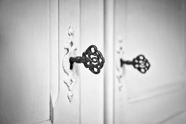 Photo close-up of closed door