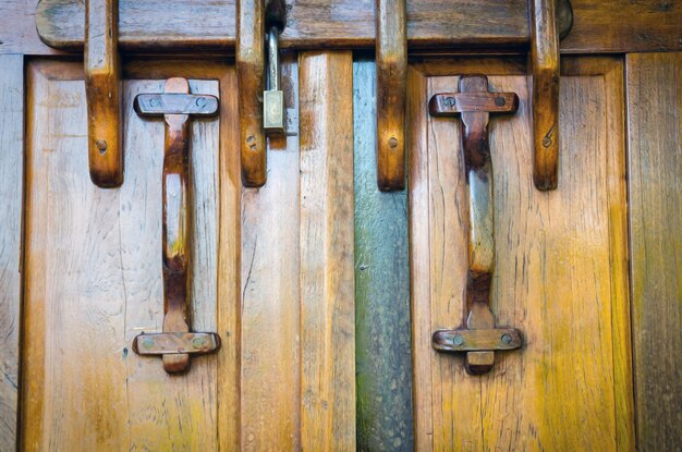 Close-up of closed door