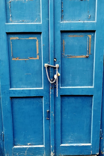 Close-up of closed door