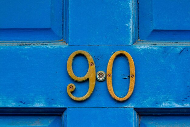 Close-up of closed door