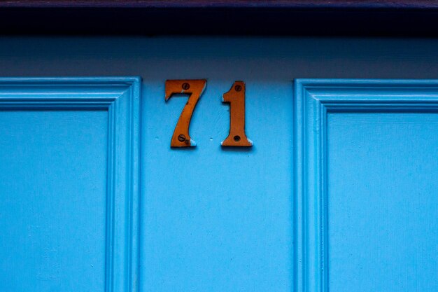 Close-up of closed door