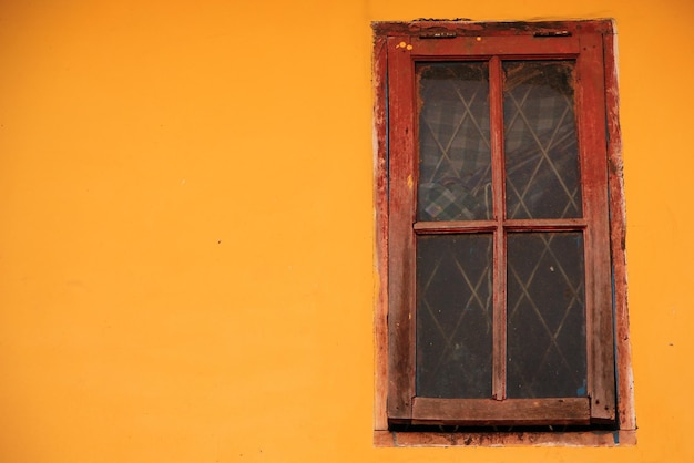 Close-up of closed window