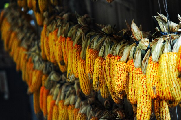 Photo close-up of clothes for sale at market stall