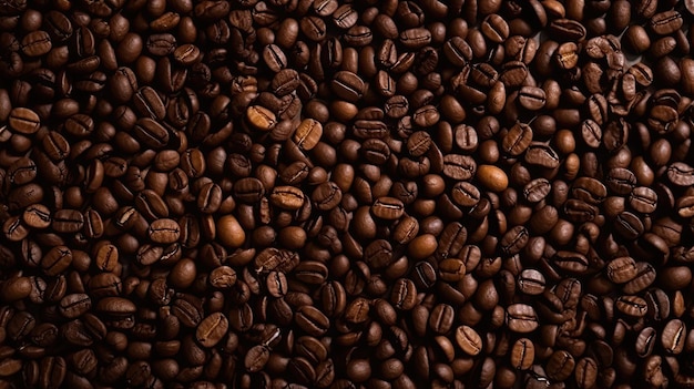 close up coffee beans background