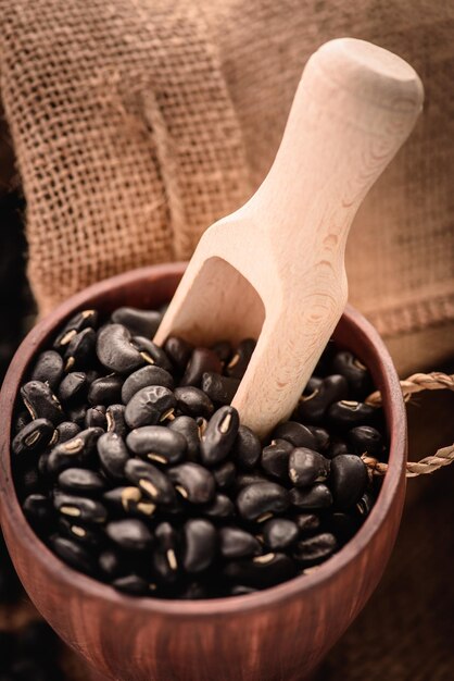 Close-up of coffee beans on table