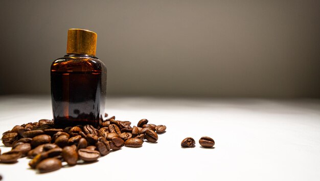 Photo close-up of coffee beans on table