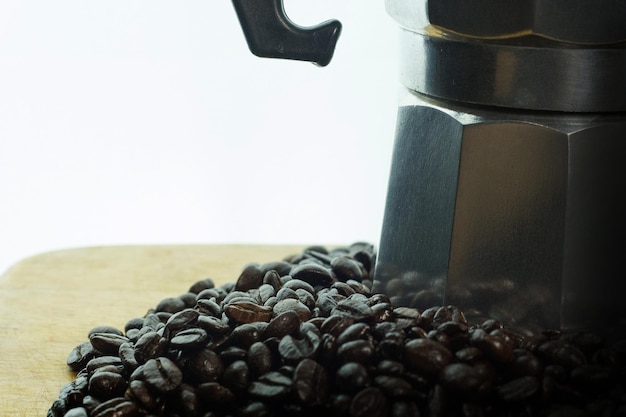 Photo close-up of coffee beans