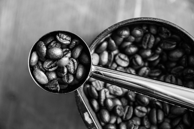 Photo close-up of coffee beans