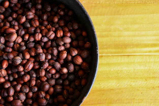 Photo close-up of coffee beans