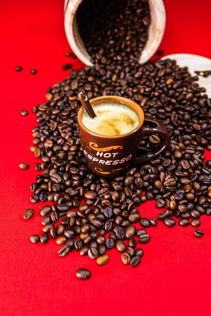 Close-up of coffee beans