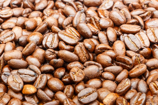 Close up of coffee beans  