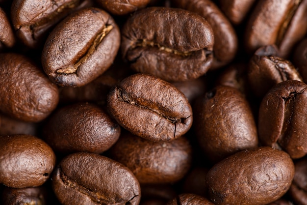 Photo close-up coffee beans