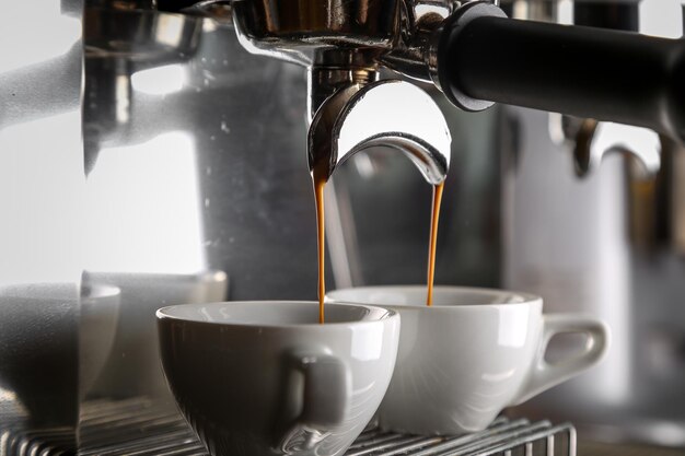 Close-up of coffee cup on table in cafe