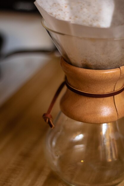 Photo close-up of coffee cup on table