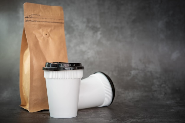 Close-up of coffee cup on table
