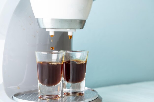 Close-up of coffee cup on table