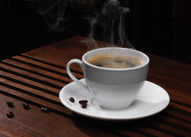 Photo close-up of coffee cup on table