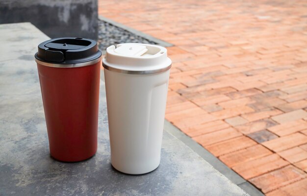 Close-up of coffee cup on table