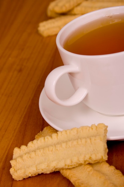 Close-up of coffee cup on table