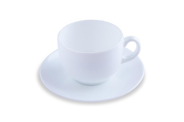 Photo close-up of coffee cup on white background