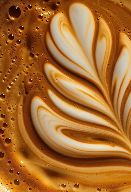 Foto un primo piano di una tazza di caffè con il liquido in esso