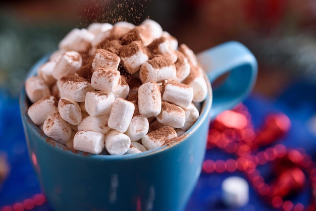 Foto close-up di una tazza di caffè