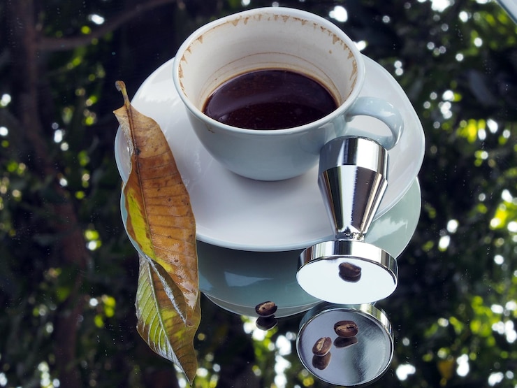 Photo close-up of coffee cup