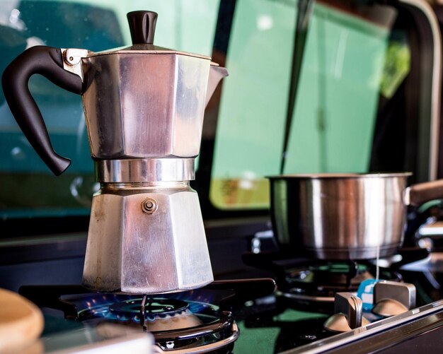 Photo close-up of coffee cups