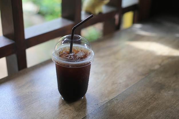 Close-up of coffee served on table