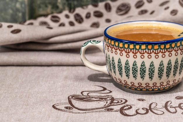 Photo close-up of coffee on table