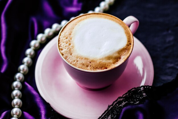 Photo close-up of coffee on table