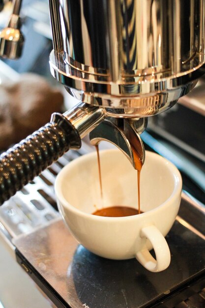 Close-up of coffee on table