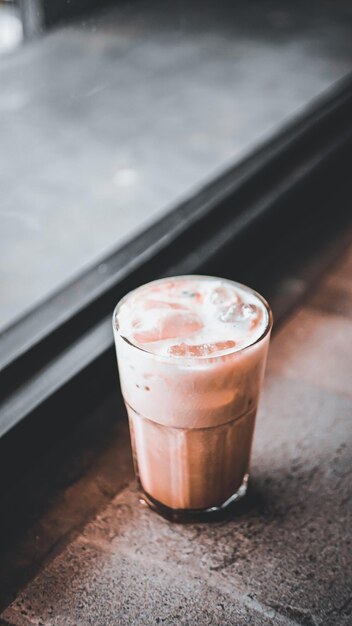 Close-up of coffee on table