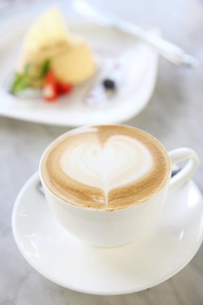 Close-up of coffee on table