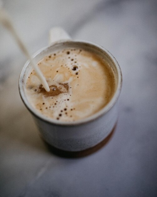 Close-up of coffee on table