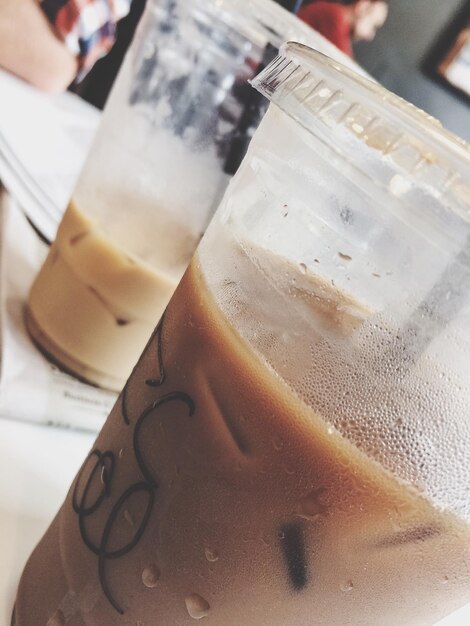 Photo close-up of coffee on table