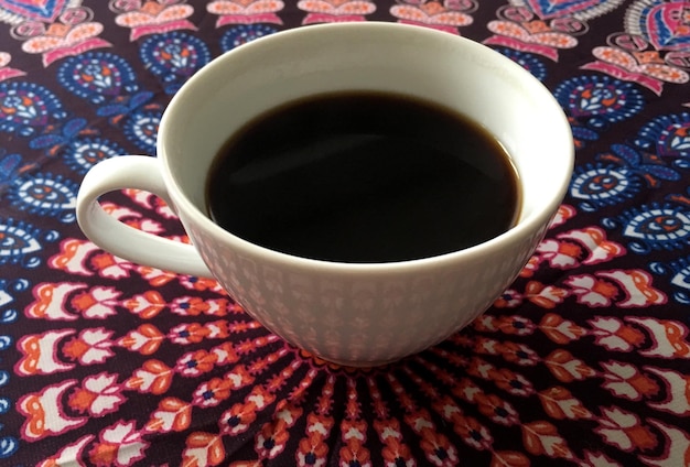 Close-up of coffee on table