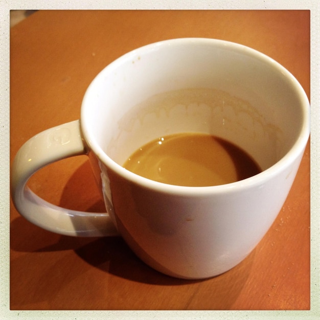 Close-up of coffee on table