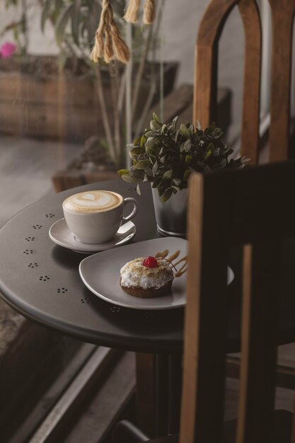 Photo close-up of coffee on table