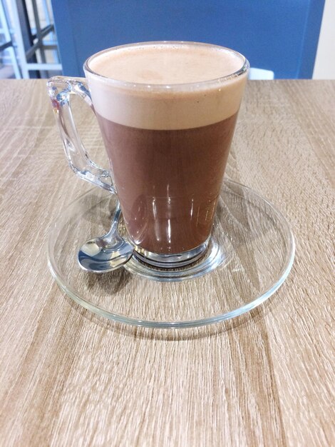 Close-up of coffee on table