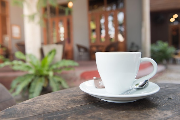 Close-up of coffee on table